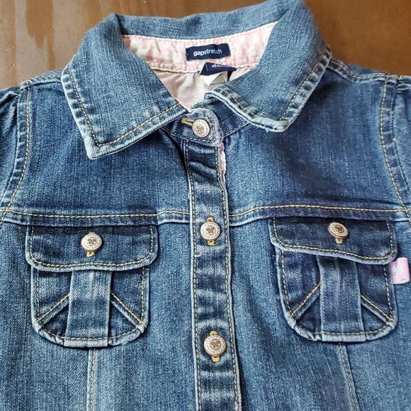 #15 Baby Gap girls denim (stretch) dress with matching underpants ***NEW*** - Picture 2 of 8